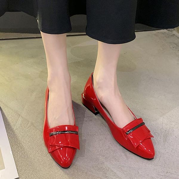 dress shoes rimocy patent leather low heels singles women 2021 slip on point toe office ladies shallow mouth party pumps woman, Black
dress shoes rimocy patent leather low heels singles women 2021 slip on point toe office ladies shallow mouth party pumps woman, Black