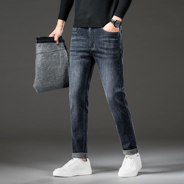 men's jeans 2021 winter denim trousers fleece stretch brand pants blue warm slim fit business fashion thicken
men's jeans 2021 winter denim trousers fleece stretch brand pants blue warm slim fit business fashion thicken