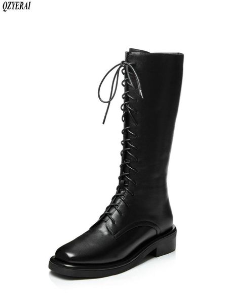 boots 2021 autumn/winter the knee knight genuine leather women's cross strap european brands handmade, Black
boots 2021 autumn/winter the knee knight genuine leather women's cross strap european brands handmade, Black