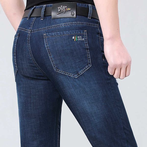 spring 2021 and summer thin men's jeans busins casual straight elastic large size middle aged trousers, Blue
spring 2021 and summer thin men's jeans busins casual straight elastic large size middle aged trousers, Blue