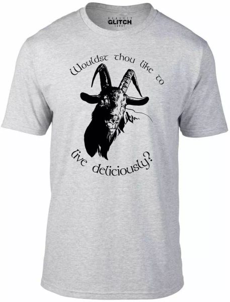 live deliciously t-shirt - funny t shirt horror retro witch satan goat devil, White;black
live deliciously t-shirt - funny t shirt horror retro witch satan goat devil, White;black