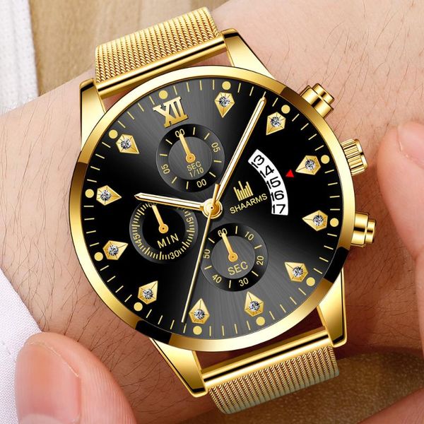 wristwatches gold stainless steel watch brand men's luxury watches military automatic date clock fashion business quartz, Slivery;brown
wristwatches gold stainless steel watch brand men's luxury watches military automatic date clock fashion business quartz, Slivery;brown