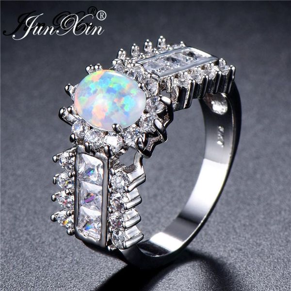 wedding rings bohemian oval blue white fire opal for women silver color rainbow birthstone bands vintage engagement jewelry, Slivery;golden
wedding rings bohemian oval blue white fire opal for women silver color rainbow birthstone bands vintage engagement jewelry, Slivery;golden