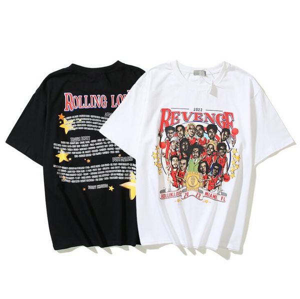 revenge rolling loud t shirt for men women short sleeve hip hop print casual t-shirt, White;black
revenge rolling loud t shirt for men women short sleeve hip hop print casual t-shirt, White;black