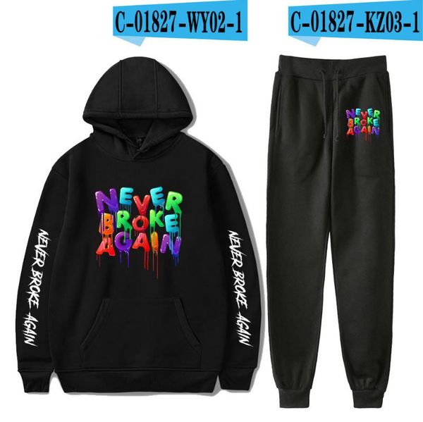 men's tracksuits youngboy never broke again letter printed hoodies suit sweatshirts trousers 2pcs sets men women fashion casual hoodie, Gray
men's tracksuits youngboy never broke again letter printed hoodies suit sweatshirts trousers 2pcs sets men women fashion casual hoodie, Gray