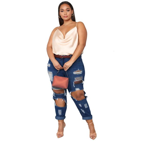 est women nightclub solid ripped jeans lady's plus size high waist hollow out tassels pencil denim pants autumn spring, Blue
est women nightclub solid ripped jeans lady's plus size high waist hollow out tassels pencil denim pants autumn spring, Blue