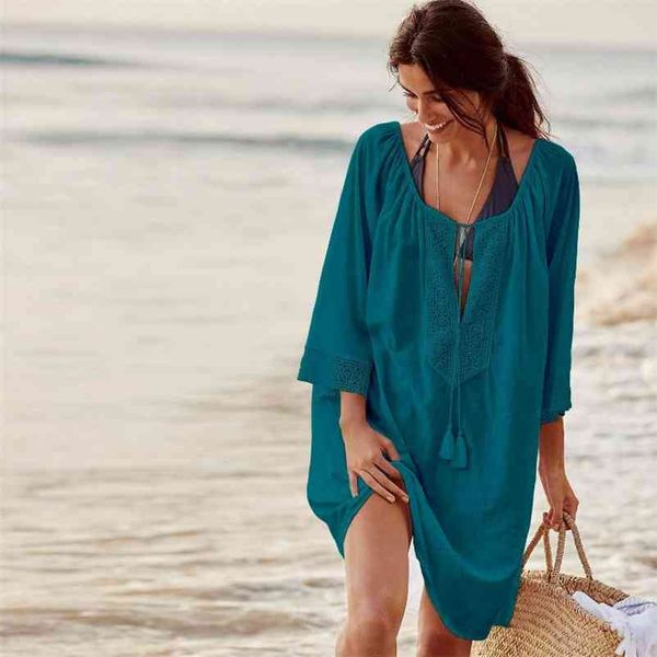 women elegant vintage tunic beach dress cotton summer dresses plus size bohemian dresses summer dress vestidos 210426, Black;gray
women elegant vintage tunic beach dress cotton summer dresses plus size bohemian dresses summer dress vestidos 210426, Black;gray