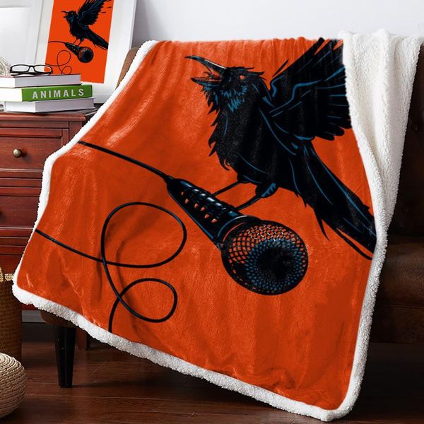 blankets crow feather microphone fleece blanket office sofa cashmere bed cover bedspread warm for beds
blankets crow feather microphone fleece blanket office sofa cashmere bed cover bedspread warm for beds