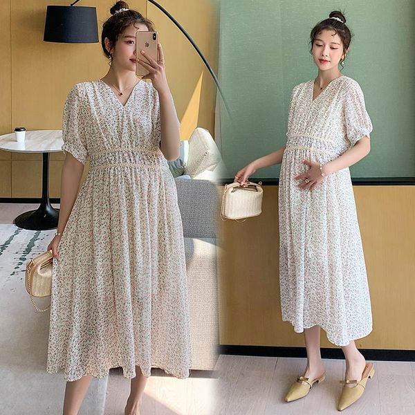 1786# summer bohemian style floral print chiffon maternity long dress beach holidays a line clothes for pregnant women pregnancy dresses, White
1786# summer bohemian style floral print chiffon maternity long dress beach holidays a line clothes for pregnant women pregnancy dresses, White