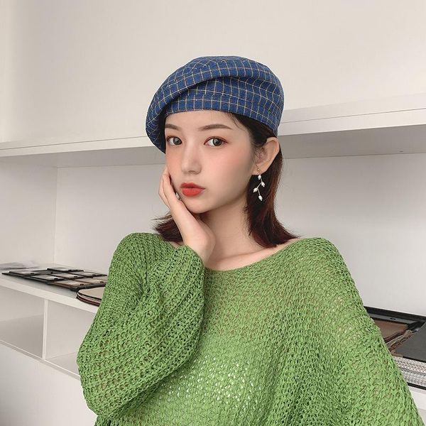 berets 2021 fashion beret hat girls autumn outing artist painter cotton vintage trend street hip hop caps, Blue;gray
berets 2021 fashion beret hat girls autumn outing artist painter cotton vintage trend street hip hop caps, Blue;gray