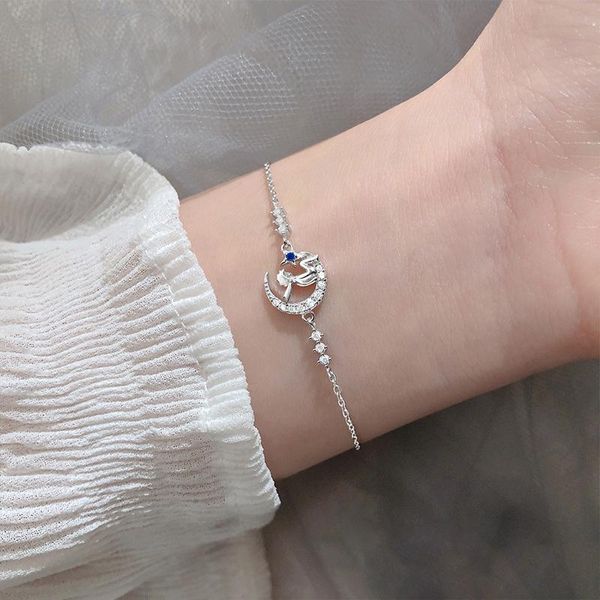 charm bracelets kpop ins sweet sparkling fashion star moon bracelet women jewelry link chain silver color trendy party gift wholesale, Golden;silver
charm bracelets kpop ins sweet sparkling fashion star moon bracelet women jewelry link chain silver color trendy party gift wholesale, Golden;silver