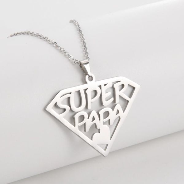 pendant necklaces super mom dad necklace family mother father heart baby kid child gold color stainless steel chain gift for woman man jewel, Silver
pendant necklaces super mom dad necklace family mother father heart baby kid child gold color stainless steel chain gift for woman man jewel, Silver