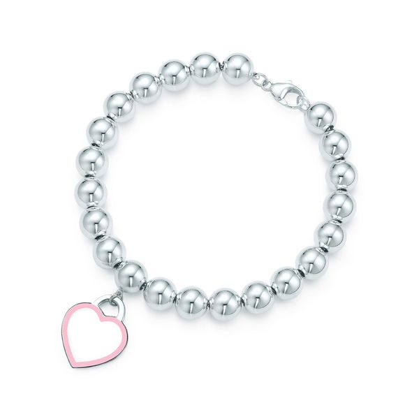 tiff 100% 925 silver 8mm round bead enamel heart shaped bracelet women's jewelry thickened silver bottom electroplating gift for girlfr, Golden;silver
tiff 100% 925 silver 8mm round bead enamel heart shaped bracelet women's jewelry thickened silver bottom electroplating gift for girlfr, Golden;silver