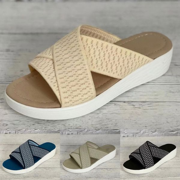 slippers women casual shoes platform sandals female slides solid comfort flats plus size cross summer 2021 beach ladies slippers y0406, Black
slippers women casual shoes platform sandals female slides solid comfort flats plus size cross summer 2021 beach ladies slippers y0406, Black