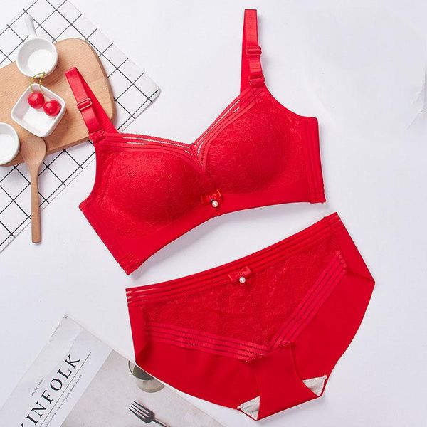 bras sets seamless gathering lace bralette women push up removable shoulder strap bra set wire 3/4 cup lingerie, Red;black
bras sets seamless gathering lace bralette women push up removable shoulder strap bra set wire 3/4 cup lingerie, Red;black