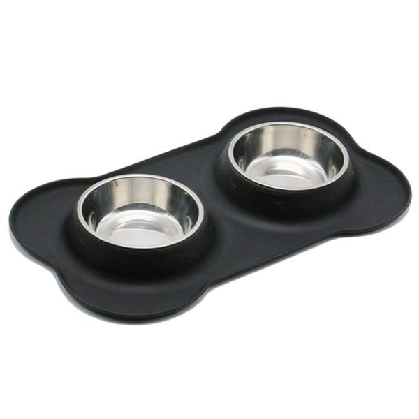dog bowls & feeders stainless steel water and feeder with non spill skid resistant silicone mat for pets puppy small medium dogs
dog bowls & feeders stainless steel water and feeder with non spill skid resistant silicone mat for pets puppy small medium dogs