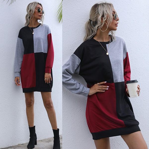 women's hoodies & sweatshirts 2021 european and american color contrast casual mid long hoodie autumn aand winter loose crew neck, Black
women's hoodies & sweatshirts 2021 european and american color contrast casual mid long hoodie autumn aand winter loose crew neck, Black