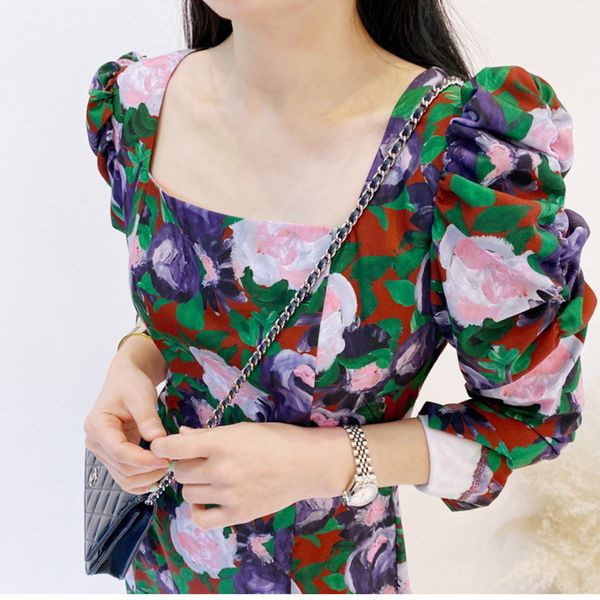 casual dresses korean style print dress autumn square neck flower bubble long sleeve loose slim chiffon 7332, Black;gray
casual dresses korean style print dress autumn square neck flower bubble long sleeve loose slim chiffon 7332, Black;gray