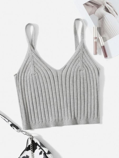 plus solid cami knit n2lf#, Black