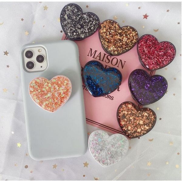 Heart Glitter Bling Cell Phone Holder sparklinga Mount Grip Stand Sockets Tablets holders For iphone XR XS Samsung
Heart Glitter Bling Cell Phone Holder sparklinga Mount Grip Stand Sockets Tablets holders For iphone XR XS Samsung