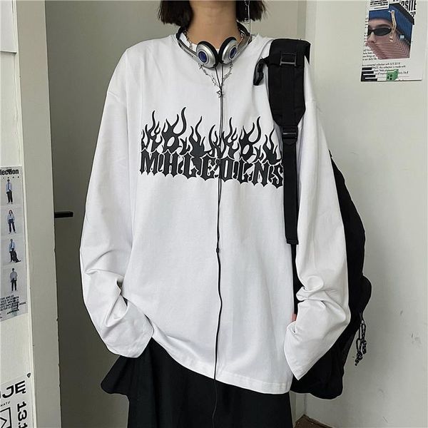 men's t-shirts couple hip hop flame letter printing graphic vintage loose t-shirt japanese streetwear high street long sleeve grunge ja, White;black
men's t-shirts couple hip hop flame letter printing graphic vintage loose t-shirt japanese streetwear high street long sleeve grunge ja, White;black