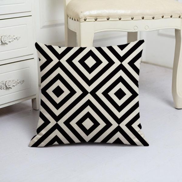 cushion/decorative pillow black white decorative pillowcase stripe triangle grid throw case geometric striped print for home 45*45cm
cushion/decorative pillow black white decorative pillowcase stripe triangle grid throw case geometric striped print for home 45*45cm