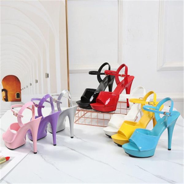 dress shoes woman summer candy colors sandals gladiator platform female high heel 13cm stripper heels wedding size 34-43, Black
dress shoes woman summer candy colors sandals gladiator platform female high heel 13cm stripper heels wedding size 34-43, Black