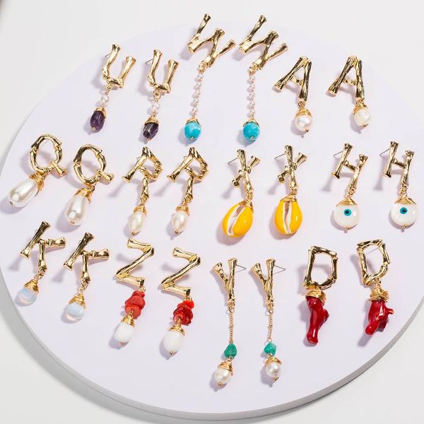 stud boho natural stone pearl shell earrings for women english letter 2021 trend dating jewelry friend gift pendientes wholesale, Golden;silver
stud boho natural stone pearl shell earrings for women english letter 2021 trend dating jewelry friend gift pendientes wholesale, Golden;silver