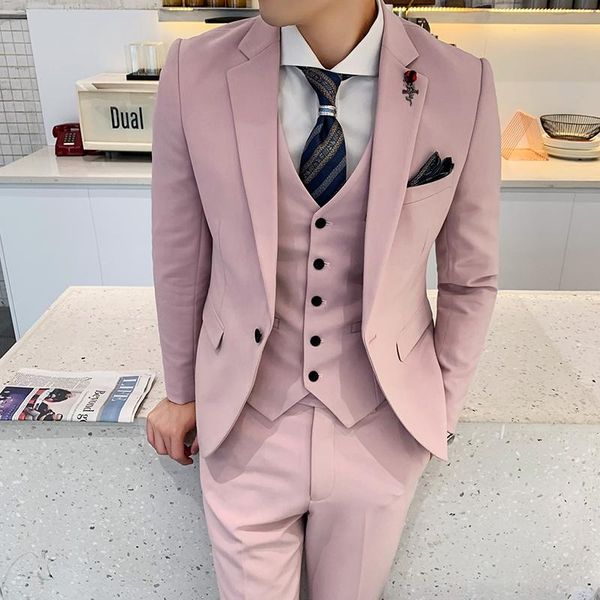 men's suits & blazers 2021 luxury suit jacket + pants vest fashion business self-cultivation male wedding groom party candy color tuxed, White;black
men's suits & blazers 2021 luxury suit jacket + pants vest fashion business self-cultivation male wedding groom party candy color tuxed, White;black
