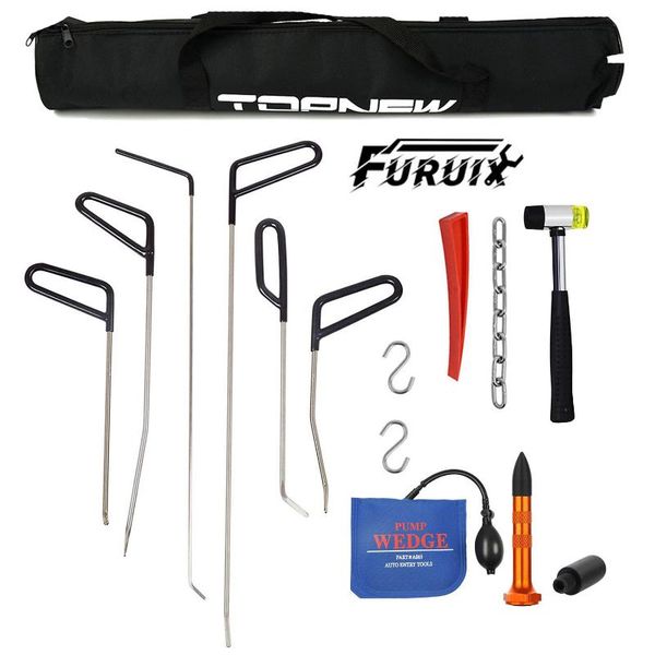 paintless dent repair rods tool puller kits hammer air wedge s-hook bags for door ding and car dents hail damage removal professional hand s
paintless dent repair rods tool puller kits hammer air wedge s-hook bags for door ding and car dents hail damage removal professional hand s