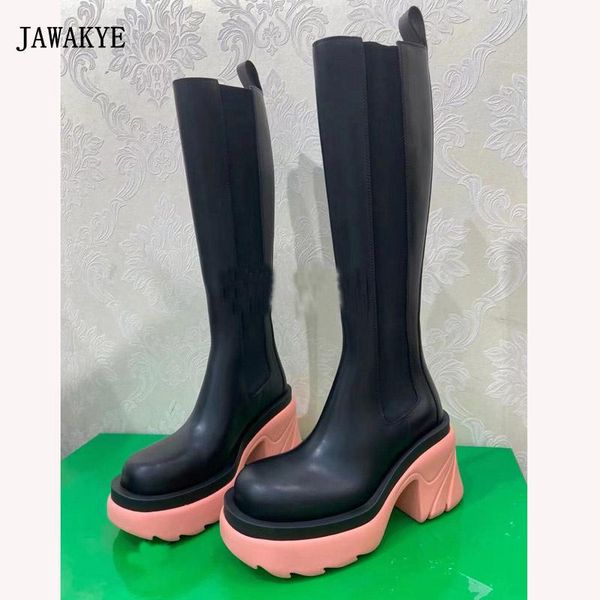 boots pink block heel mid-calf women 2021 autumn real leather platform runway candy color thick sole knight booties, Black
boots pink block heel mid-calf women 2021 autumn real leather platform runway candy color thick sole knight booties, Black