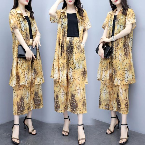 chiffon floral print two piece set pants women clothes 2021 ensemble femme deux pieces women's summer suit woman pants, White
chiffon floral print two piece set pants women clothes 2021 ensemble femme deux pieces women's summer suit woman pants, White