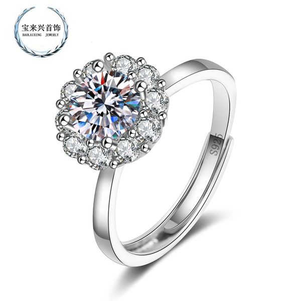 ring 1 mosangshi silver 925 four claw female living
ring 1 mosangshi silver 925 four claw female living