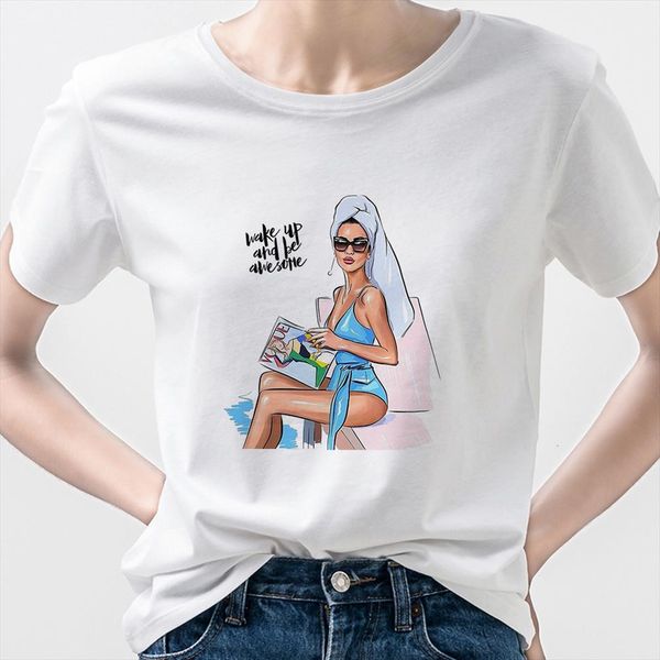 fashion mama and men t shirt women holiday casual vogue summer harajuku 90s short sleeve well being ropa tumblr, White;black
fashion mama and men t shirt women holiday casual vogue summer harajuku 90s short sleeve well being ropa tumblr, White;black