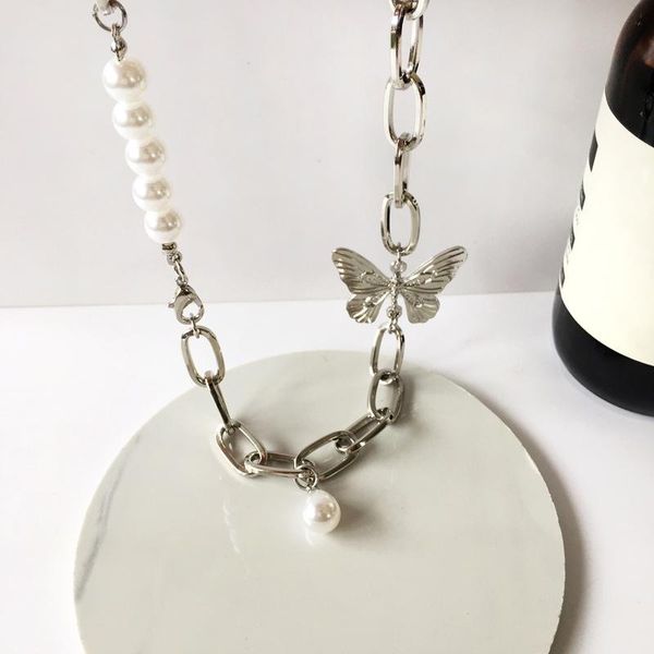 chokers hip hop trend butterfly necklace personality fashion pearl stitching clavicle chain temperament cold wind 2021 torque, Golden;silver
chokers hip hop trend butterfly necklace personality fashion pearl stitching clavicle chain temperament cold wind 2021 torque, Golden;silver
