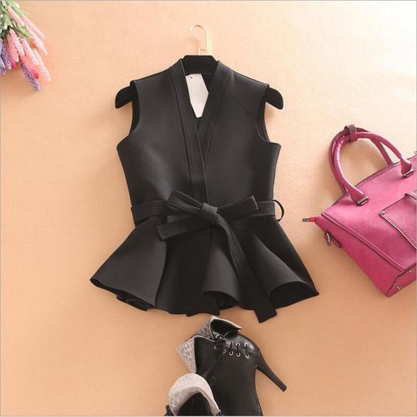 women's vests wholesale vest female 2021 autumn thick belted slim ruffles sleeveless jacket plus size clothes waistcoat women casual ol, Black;white
women's vests wholesale vest female 2021 autumn thick belted slim ruffles sleeveless jacket plus size clothes waistcoat women casual ol, Black;white