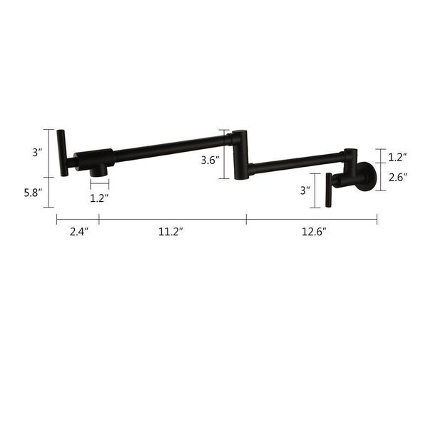 kitchen faucets chrome nickel black brass pot filler tap wall mounted faucet single cold hole rotate folding spout sqf8
kitchen faucets chrome nickel black brass pot filler tap wall mounted faucet single cold hole rotate folding spout sqf8