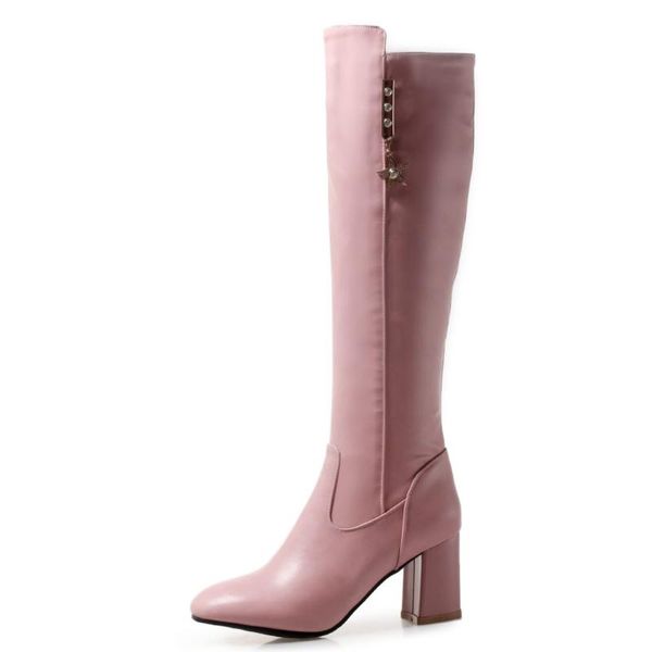 sweet pink knee high boots women shoes fashion women's casual autumn winter black yellow green party woman
sweet pink knee high boots women shoes fashion women's casual autumn winter black yellow green party woman