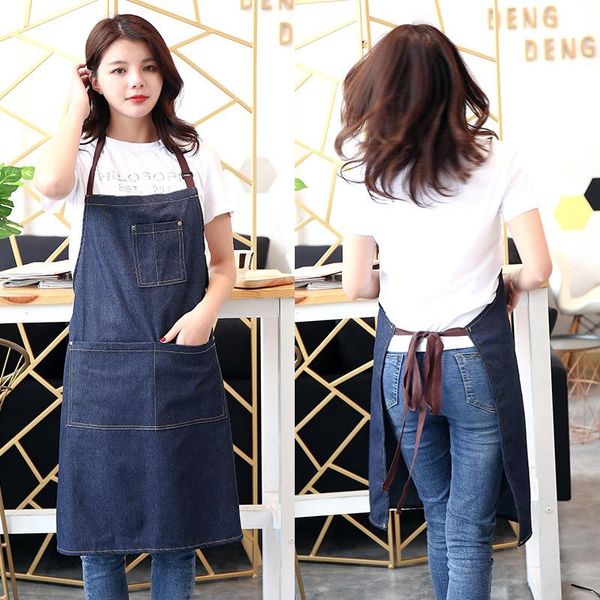 aprons 2021 solid color apron kitchen