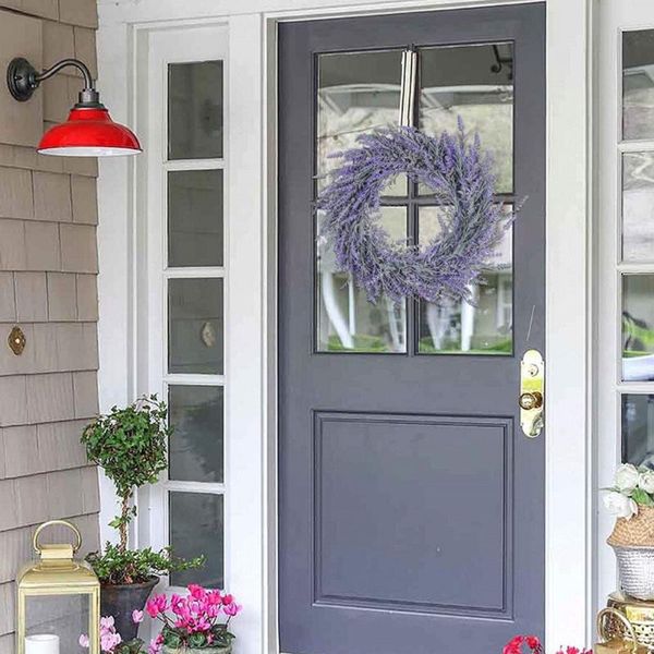 decorative flowers & wreaths 18" artificial lavender wreath fake flower for front door farmhouse summer hanging wall window
decorative flowers & wreaths 18" artificial lavender wreath fake flower for front door farmhouse summer hanging wall window