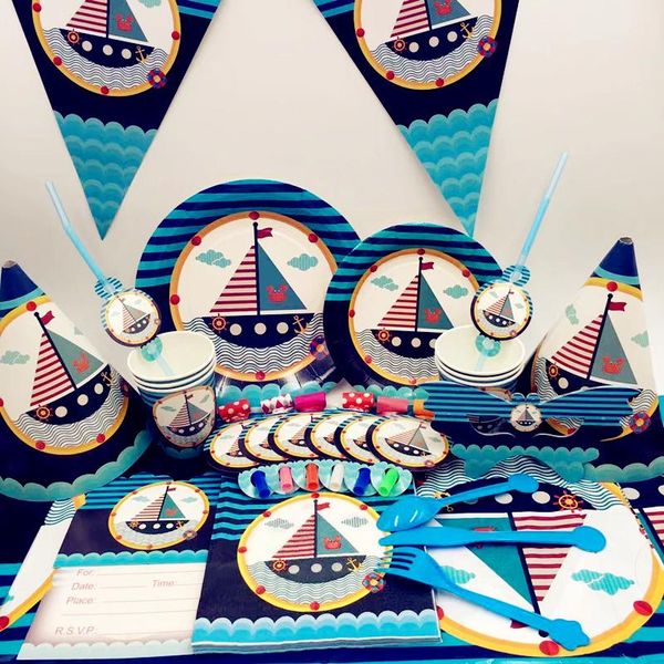 disposable dinnerware colorful sailing theme party tableware sets cartoon sailboat paper cups baby shower for birthday supplies&decor
disposable dinnerware colorful sailing theme party tableware sets cartoon sailboat paper cups baby shower for birthday supplies&decor