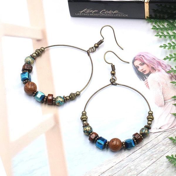hoop & huggie bohemia crystal earrings for women ethnic big circle round hollow earring wooden beads bohemian vintage, Golden;silver
hoop & huggie bohemia crystal earrings for women ethnic big circle round hollow earring wooden beads bohemian vintage, Golden;silver