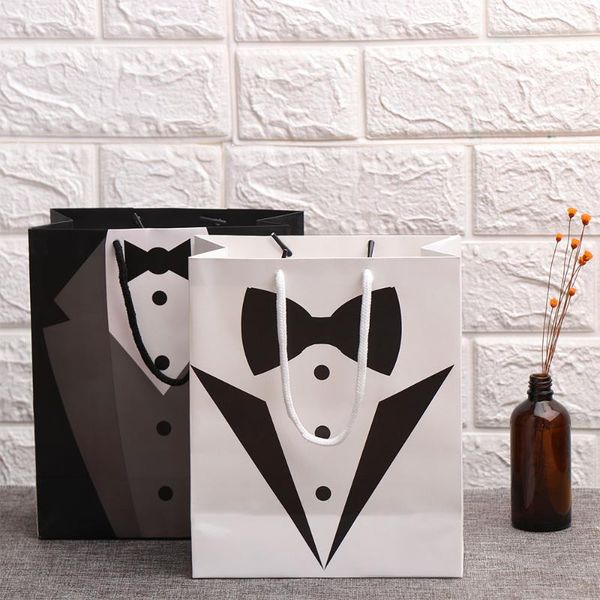 gift wrap 1pcs paper tuxedo groomsmen thank you bags black white wedding bridal party favour bridesmaid
gift wrap 1pcs paper tuxedo groomsmen thank you bags black white wedding bridal party favour bridesmaid
