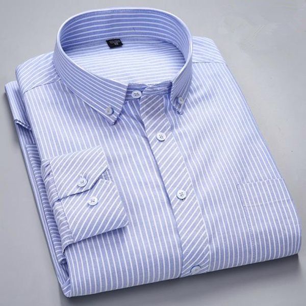 men's casual shirts striped oxford men cotton dress slim fit long sleeve classic contrast male button down shirt aew9, White;black
men's casual shirts striped oxford men cotton dress slim fit long sleeve classic contrast male button down shirt aew9, White;black