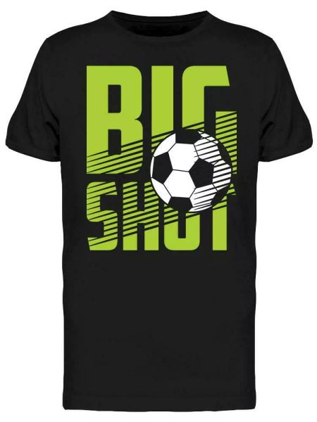 big ssoccer tee men's -image by shutterstock, White;black