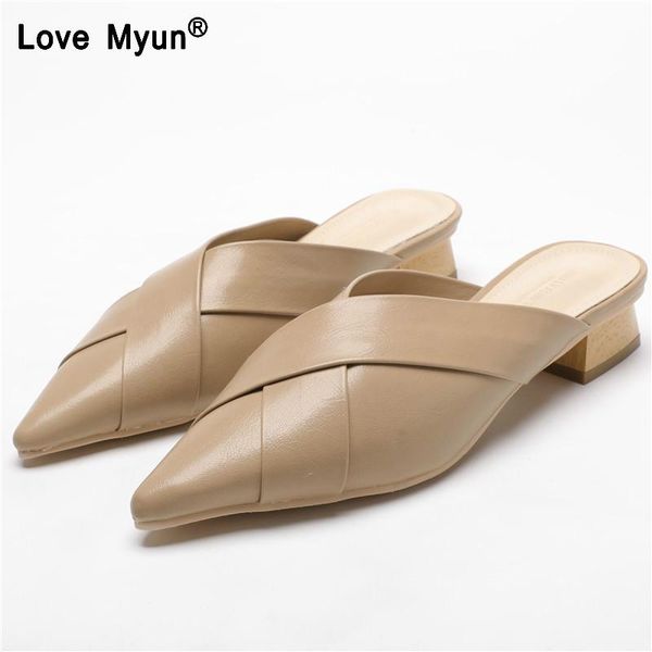slippers women female fashion casual crossed knit pointed toe half slides med chunky heels woman scuff mules shoes 869, Black
slippers women female fashion casual crossed knit pointed toe half slides med chunky heels woman scuff mules shoes 869, Black