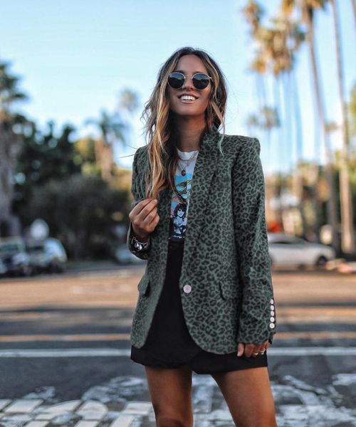 women's jackets fashion women coats autumn winter wild loose female lapel leopard print button lady coat ladies clothes, Black;brown
women's jackets fashion women coats autumn winter wild loose female lapel leopard print button lady coat ladies clothes, Black;brown