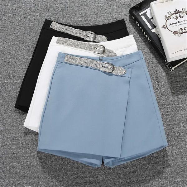 summer high waist slimming diamond womens shorts belt all match girls ladys skirts ropa de mujer, White;black
summer high waist slimming diamond womens shorts belt all match girls ladys skirts ropa de mujer, White;black