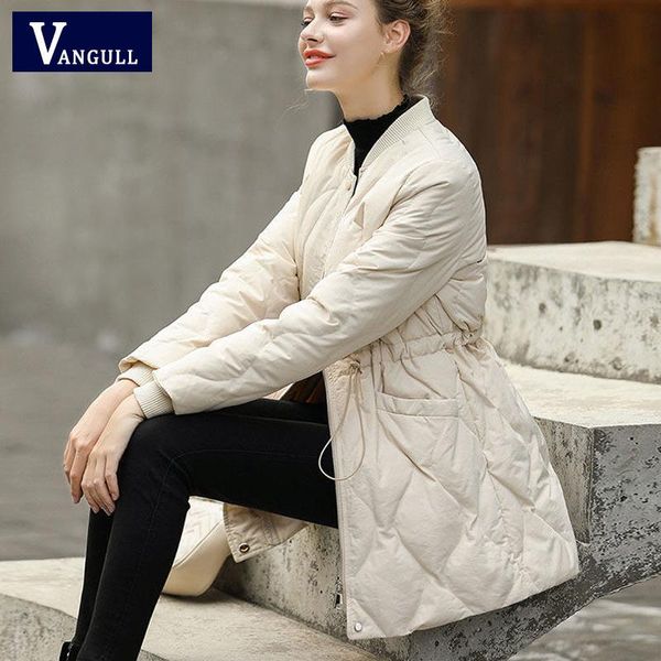 women's jackets vangull drawstring mid-length women jacket winter lightweight female parkas coat o-neck long sleeve zipper pocket outwe, Black;brown
women's jackets vangull drawstring mid-length women jacket winter lightweight female parkas coat o-neck long sleeve zipper pocket outwe, Black;brown