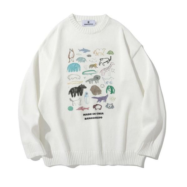 men's sweaters gtdom 2021 spring autumn couple thin knitted sweater harajuku casual fashion cartoon printing o-neck long sleeve clothin, White;black
men's sweaters gtdom 2021 spring autumn couple thin knitted sweater harajuku casual fashion cartoon printing o-neck long sleeve clothin, White;black